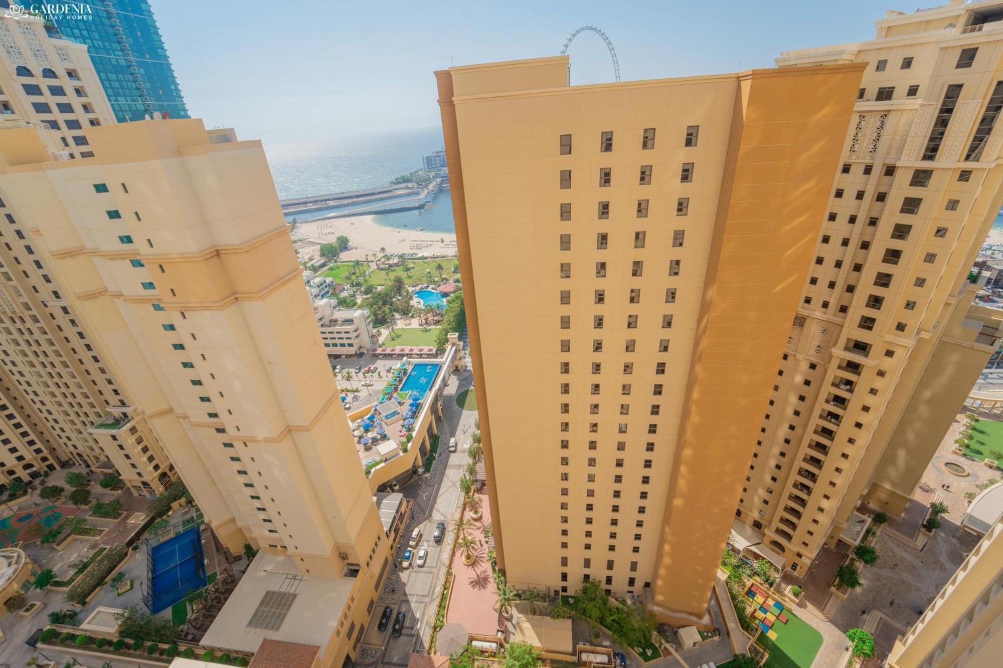 Jbr Amwaj 4 , Upgraded Sea And Ain Dubai Views, 2M Walk To Beach By Gardenia Suitse Ngoại thất bức ảnh