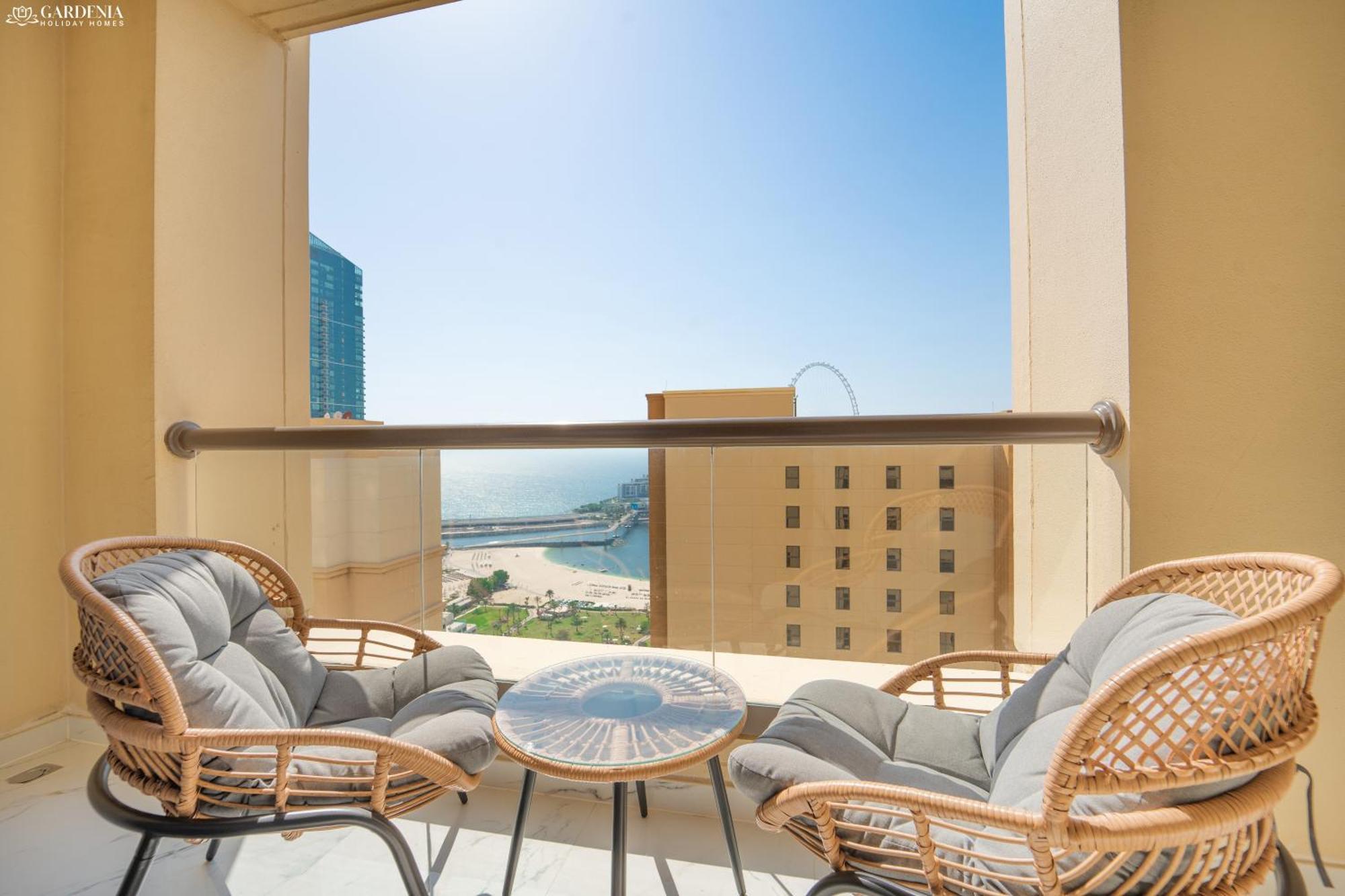 Jbr Amwaj 4 , Upgraded Sea And Ain Dubai Views, 2M Walk To Beach By Gardenia Suitse Ngoại thất bức ảnh