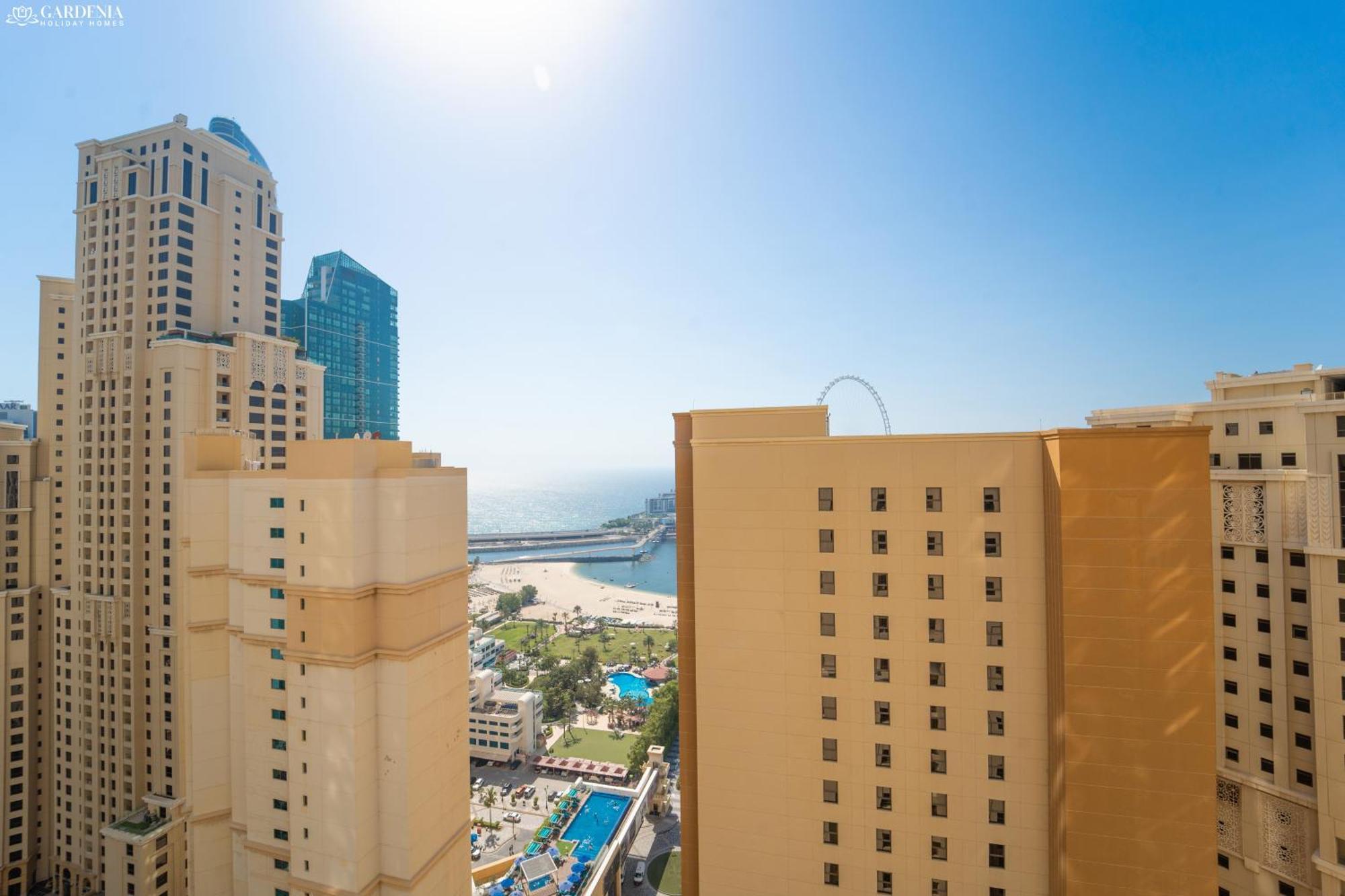 Jbr Amwaj 4 , Upgraded Sea And Ain Dubai Views, 2M Walk To Beach By Gardenia Suitse Ngoại thất bức ảnh