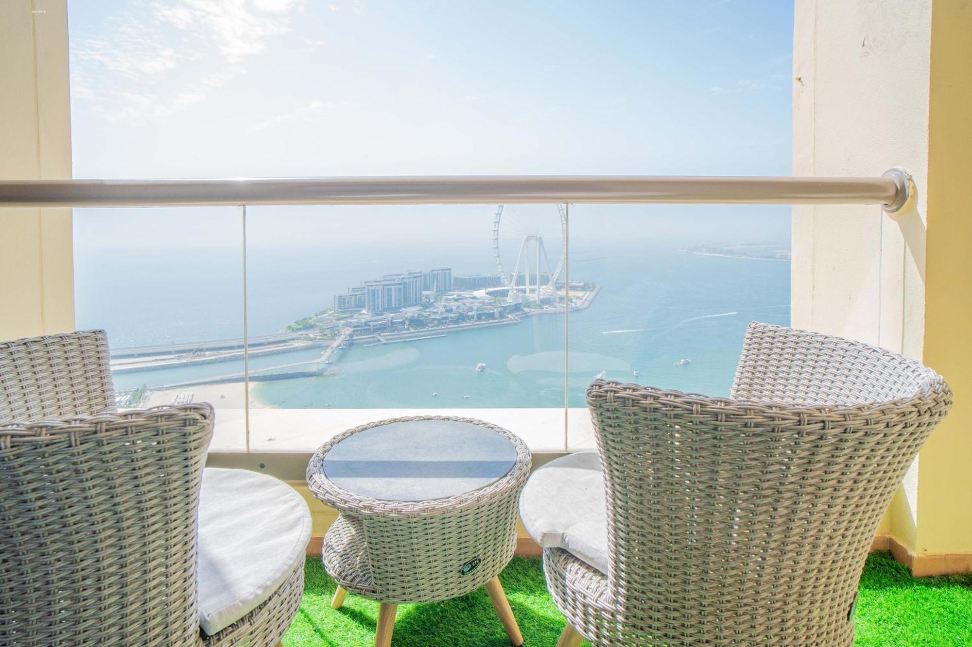 Jbr Amwaj 4 , Upgraded Sea And Ain Dubai Views, 2M Walk To Beach By Gardenia Suitse Ngoại thất bức ảnh