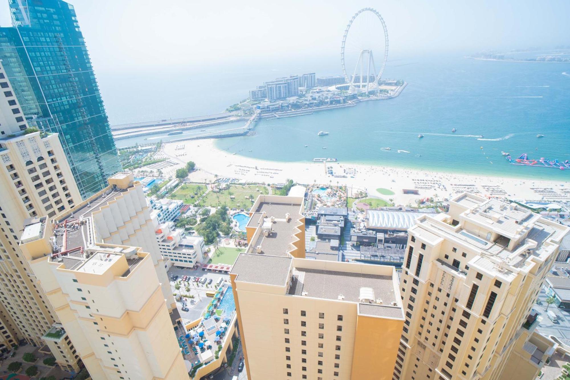 Jbr Amwaj 4 , Upgraded Sea And Ain Dubai Views, 2M Walk To Beach By Gardenia Suitse Ngoại thất bức ảnh