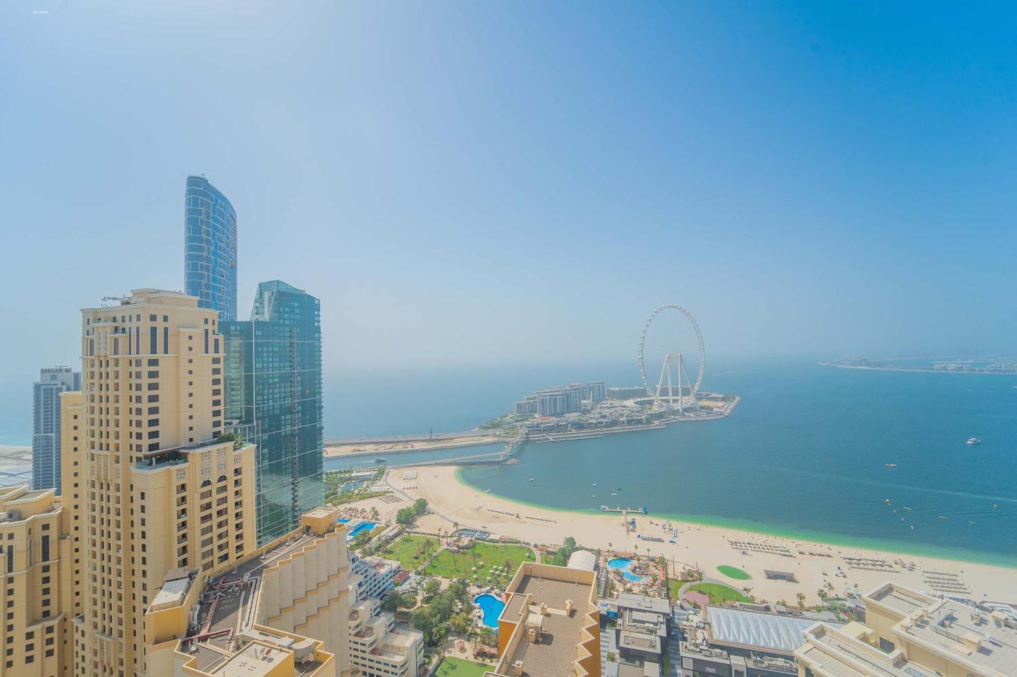 Jbr Amwaj 4 , Upgraded Sea And Ain Dubai Views, 2M Walk To Beach By Gardenia Suitse Ngoại thất bức ảnh