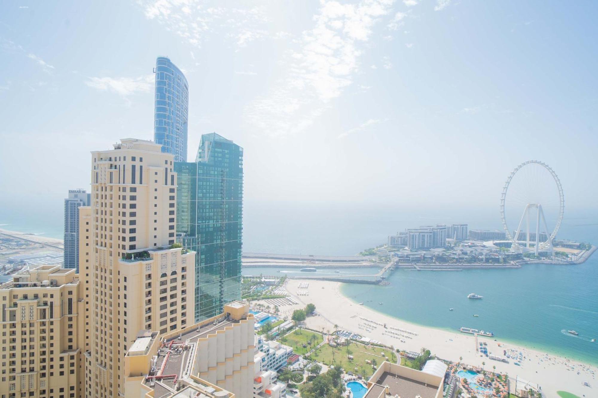 Jbr Amwaj 4 , Upgraded Sea And Ain Dubai Views, 2M Walk To Beach By Gardenia Suitse Ngoại thất bức ảnh