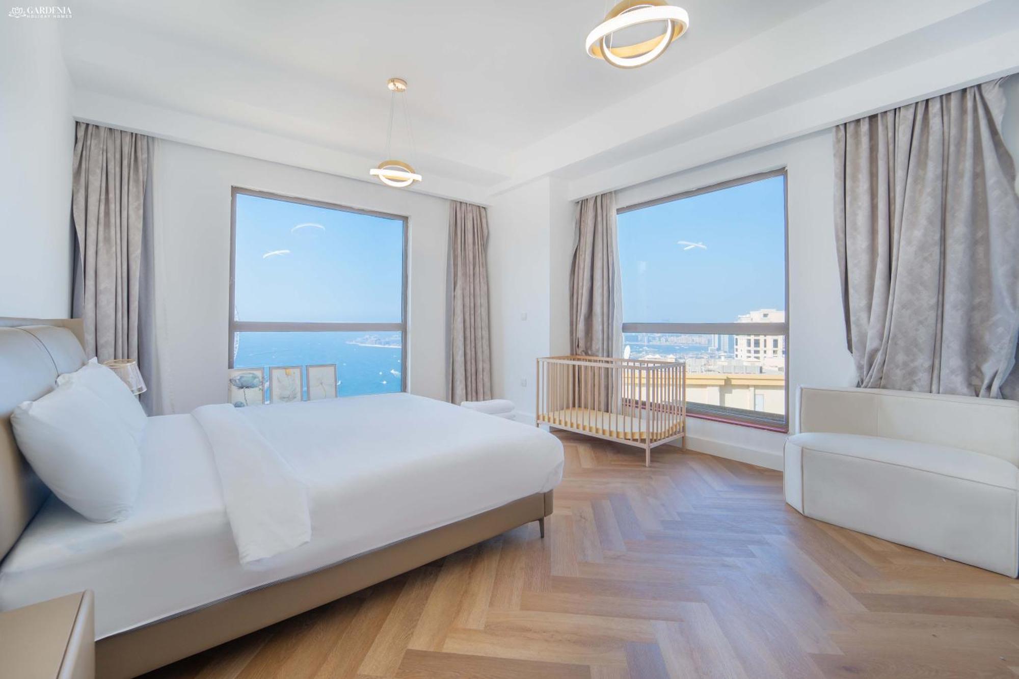 Jbr Amwaj 4 , Upgraded Sea And Ain Dubai Views, 2M Walk To Beach By Gardenia Suitse Ngoại thất bức ảnh